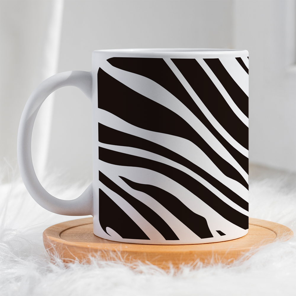 Taza 11oz Diseño de cebra