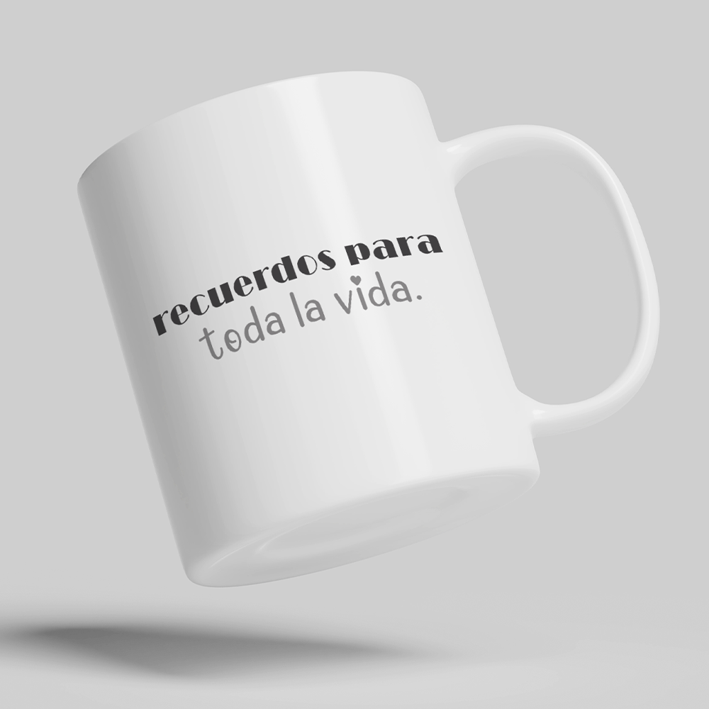 Taza 11oz Parejas Recuerdos para toda la vida
