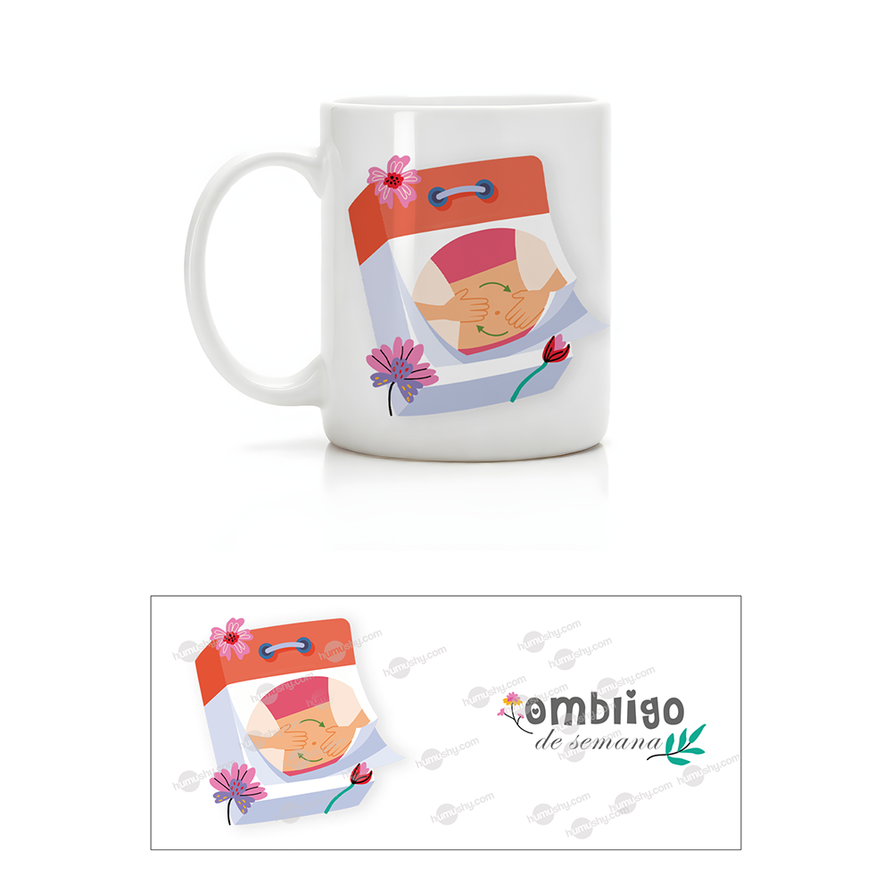 Taza 11oz ombligo de semana