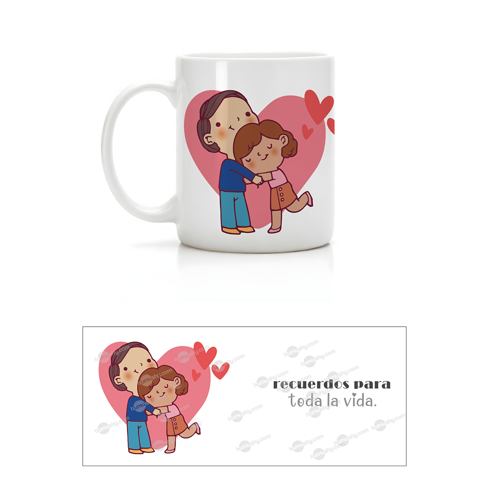 Taza 11oz Parejas Recuerdos para toda la vida