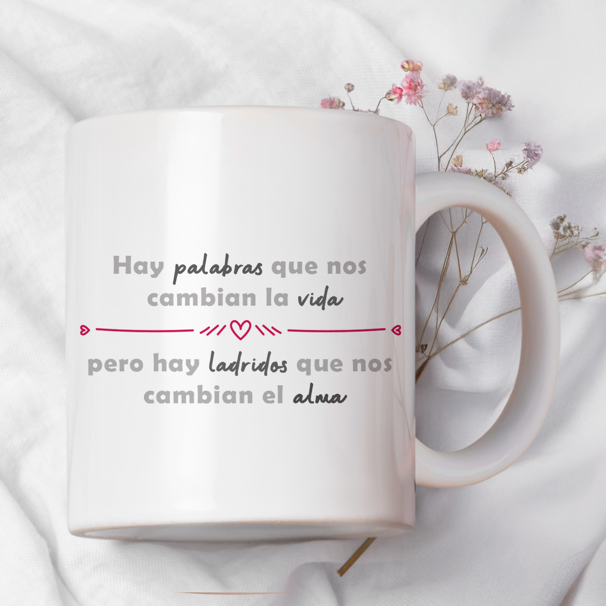 Taza cerámica decorativa 11oz Diseño de pastor alemán con frase