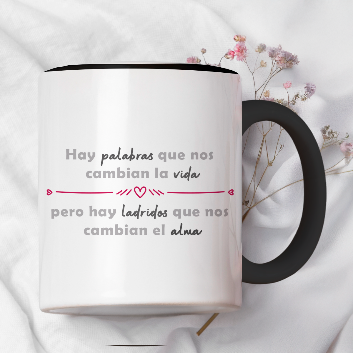 Taza cerámica decorativa 11oz Diseño de pastor alemán con frase