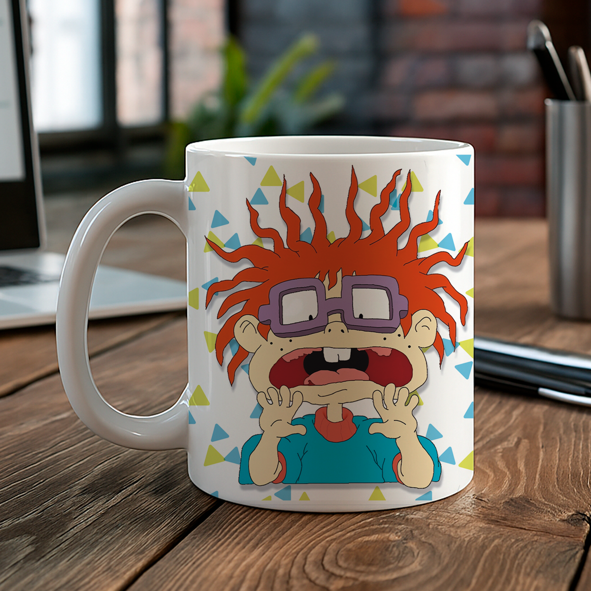 Taza de cerámica decorativa de 11Oz con diseño de Carlitos- rugrats - Humushy 90s