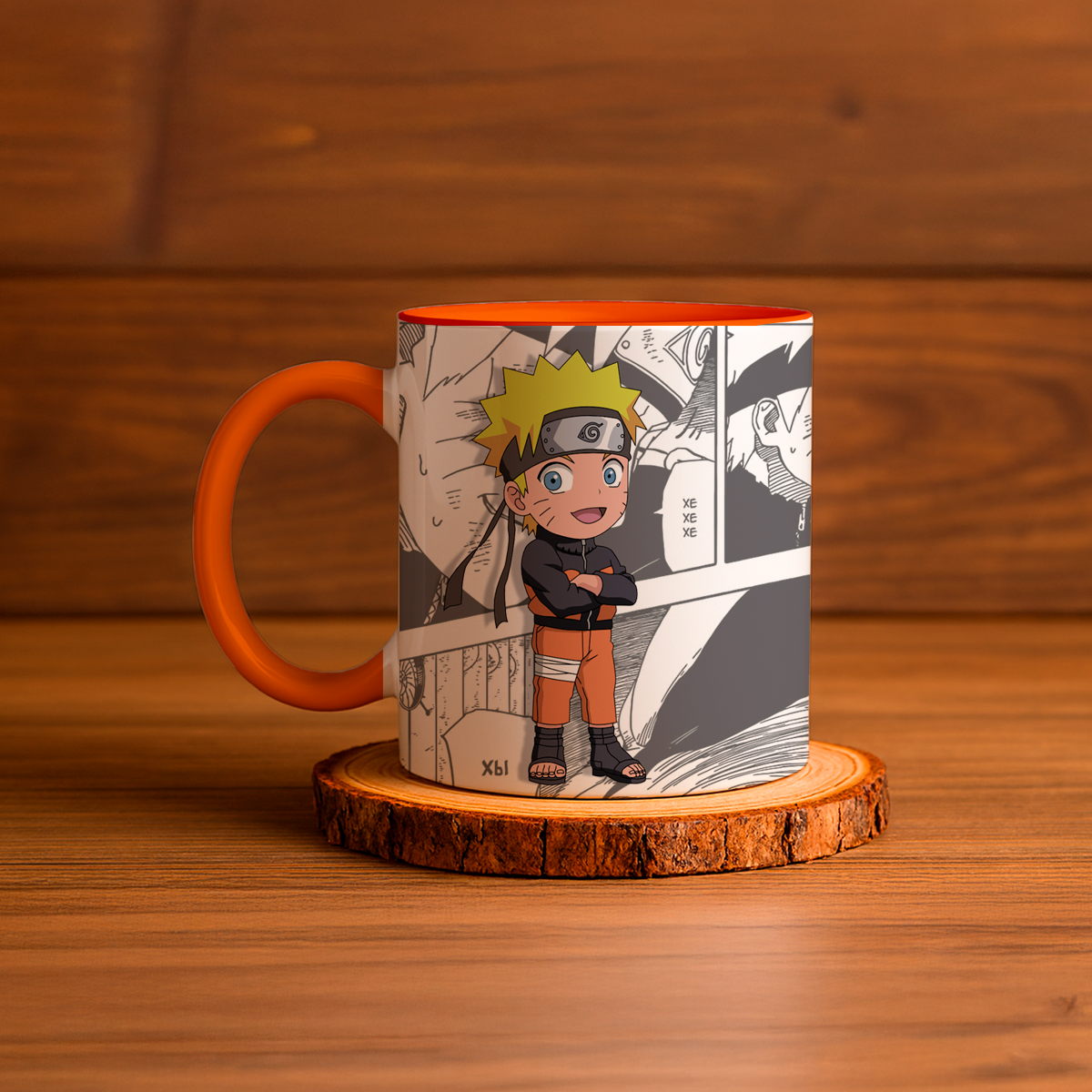 Taza de cerámica decorativa de 11Oz con diseño de Naruto zorro 9 colas Humushy