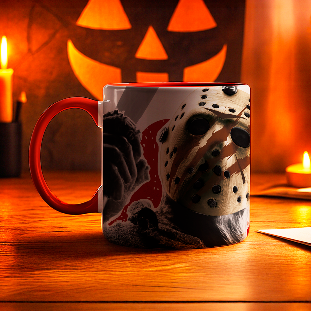 Taza de cerámica decorativa de 11Oz Jason friday 13 halloween - Humushy Para los amantes de horror