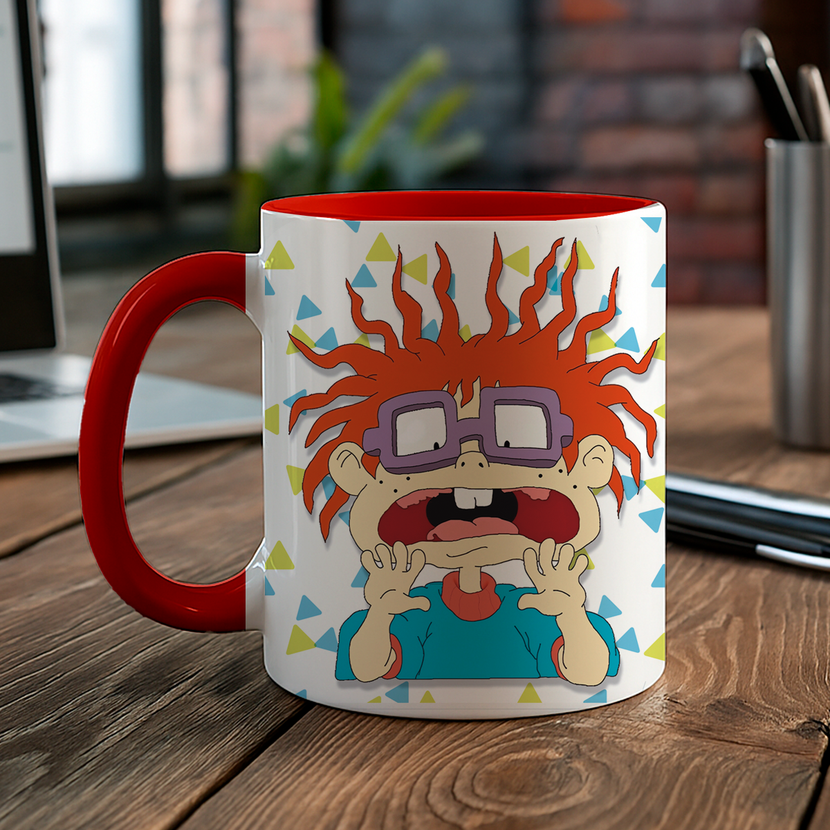 Taza de cerámica decorativa de 11Oz con diseño de Carlitos- rugrats - Humushy 90s