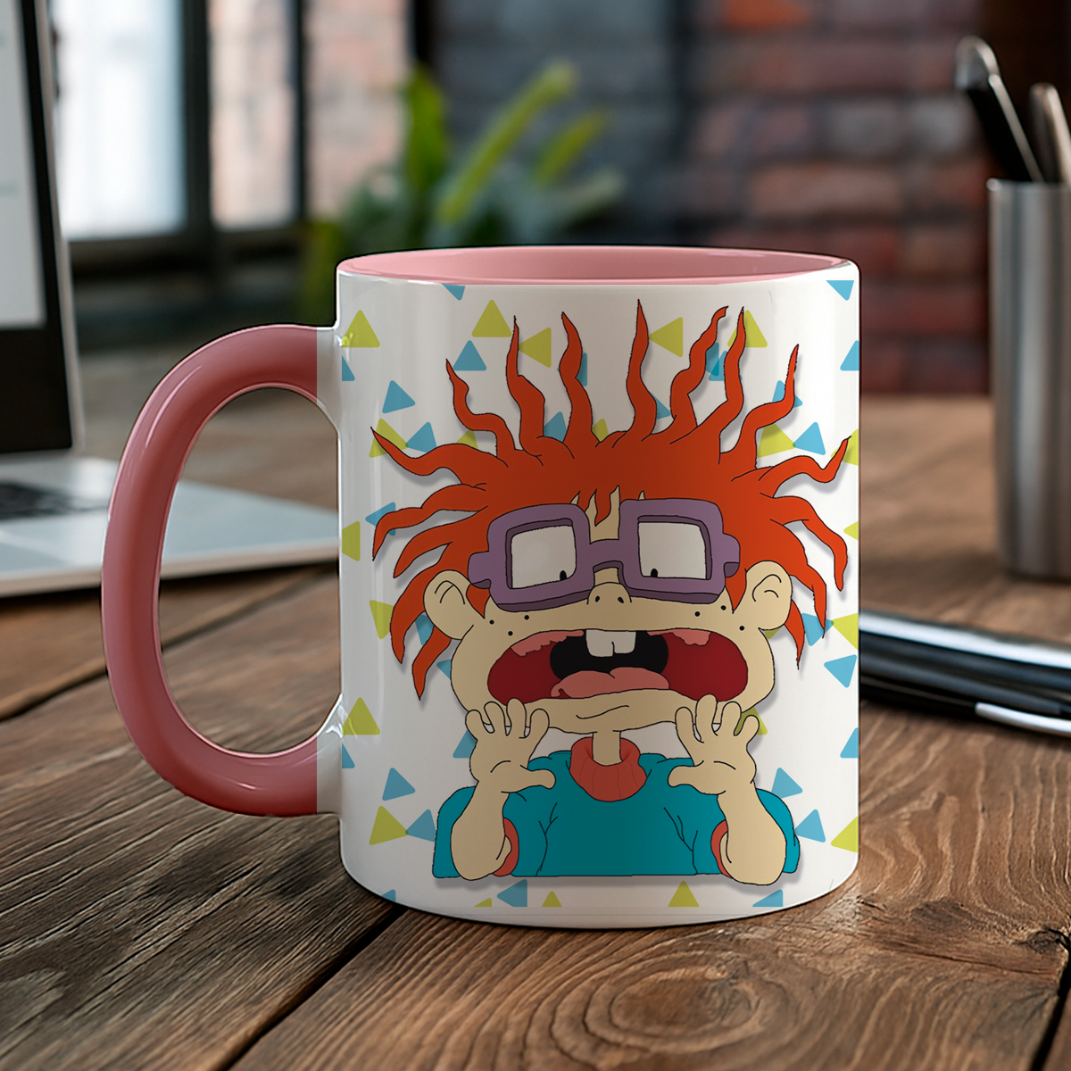 Taza de cerámica decorativa de 11Oz con diseño de Carlitos- rugrats - Humushy 90s