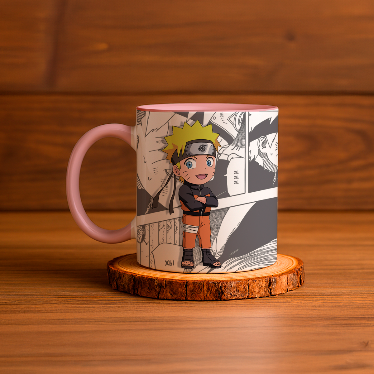Taza de cerámica decorativa de 11Oz con diseño de Naruto zorro 9 colas Humushy