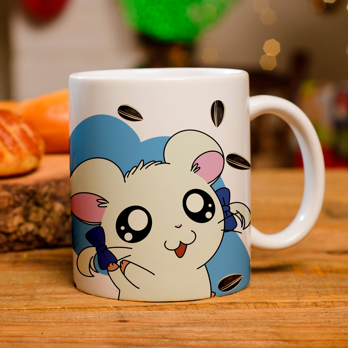 Taza de cerámica decorativa de 11Oz Con diseño de tu personaje favorito Ideal para amantes de estos increíbles hámster