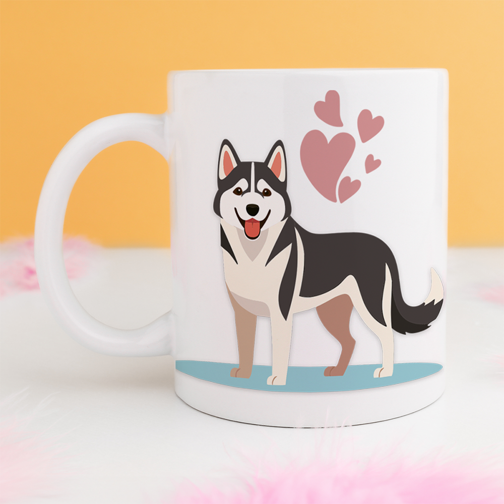 Taza de cerámica 11OzI LOVE Husky