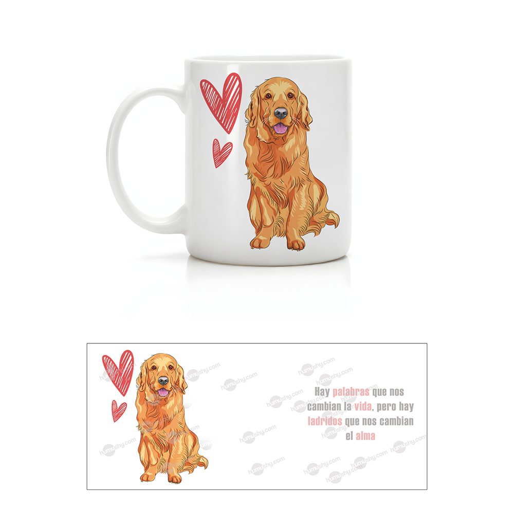 Taza cerámica 11oz Golden retriever