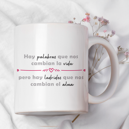 Taza cerámica decorativa 11oz Diseño de pastor alemán con frase
