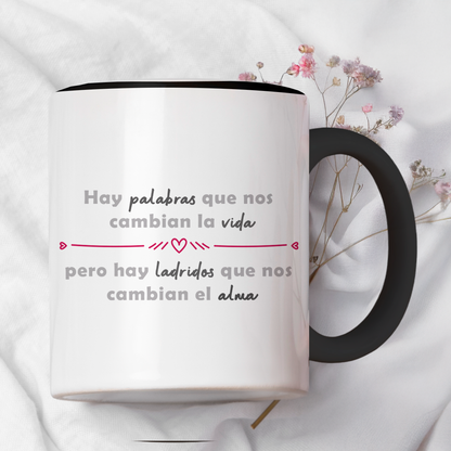 Taza cerámica decorativa 11oz Diseño de pastor alemán con frase