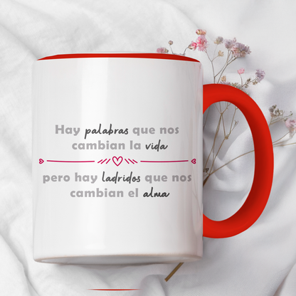 Taza cerámica decorativa 11oz Diseño de pastor alemán con frase