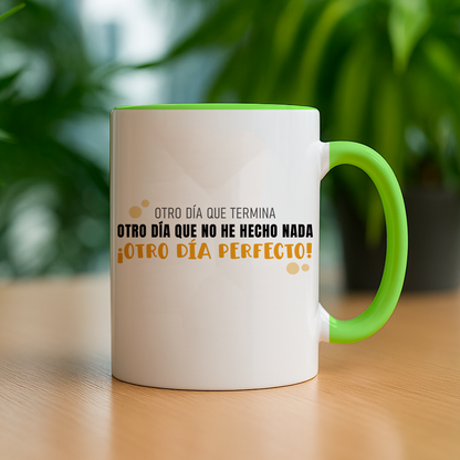 Taza de cerámica decorativa de 11Oz con diseño de Garfield 90S - Humushy