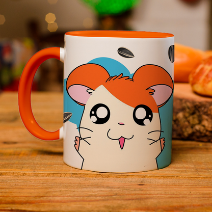 Taza de cerámica decorativa de 11Oz Con diseño de tu personaje favorito Ideal para amantes de estos increíbles hámster
