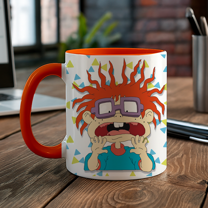 Taza de cerámica decorativa de 11Oz con diseño de Carlitos- rugrats - Humushy 90s