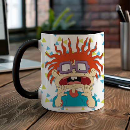 Taza de cerámica decorativa de 11Oz con diseño de Carlitos- rugrats - Humushy 90s
