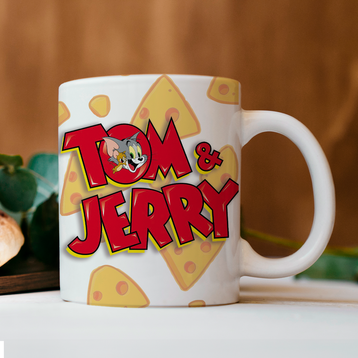 Taza de 11oz cerámica decorativa Tom & Jerry - humushy recordando la infancia.