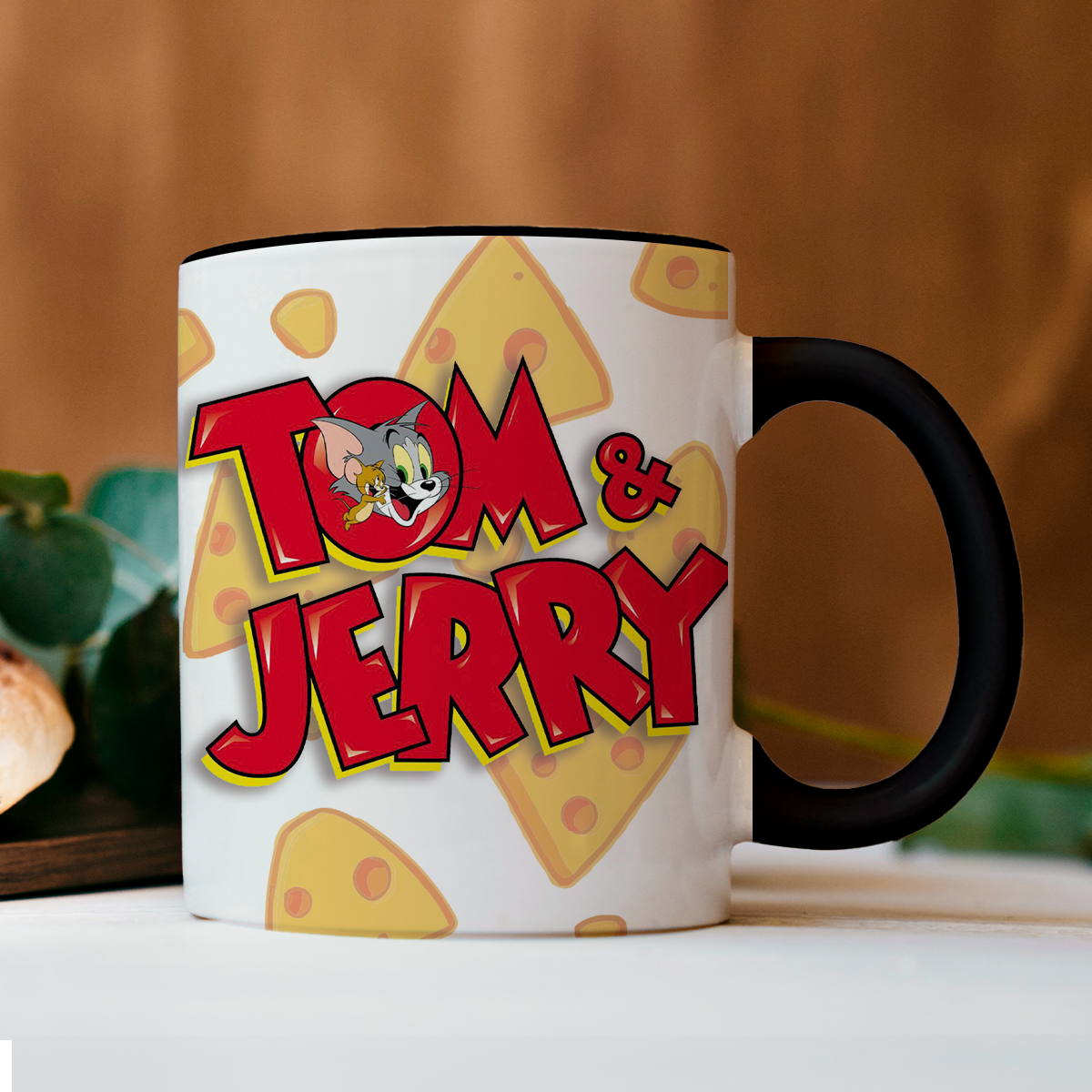 Taza de 11oz cerámica decorativa Tom & Jerry - humushy recordando la infancia.