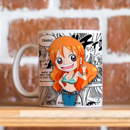 Taza de cerámica de 11Oz Nami ONE PIECE